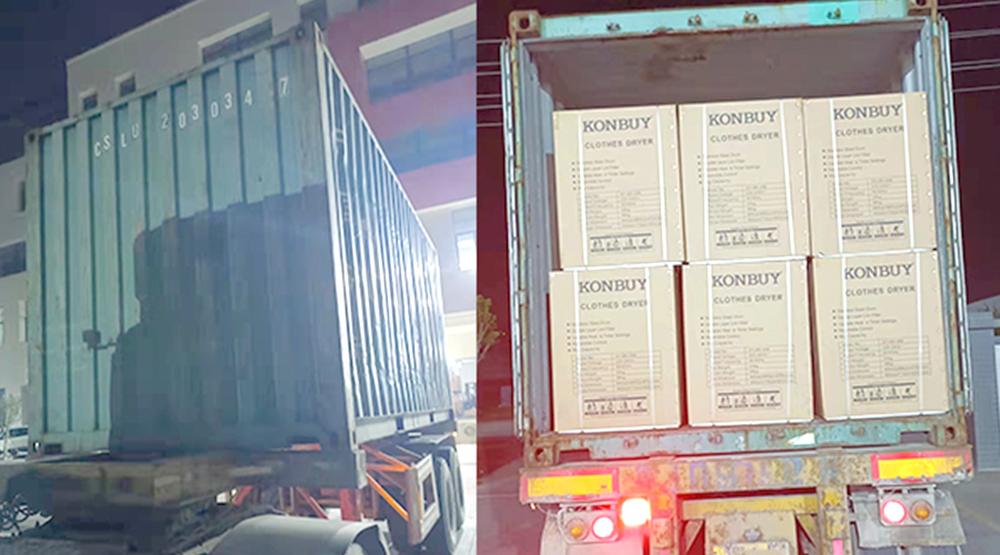 國(guó)內(nèi)外市場(chǎng)“兩開花”！康標(biāo)滾筒干衣機(jī)出貨到國(guó)外